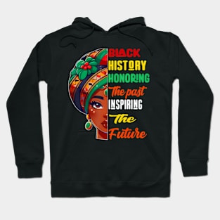 Black History Month Honoring Past Inspiring Future Women Kid Hoodie